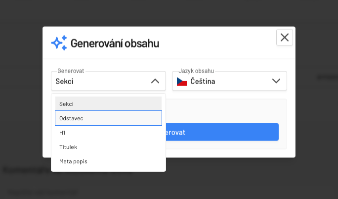 Generování obsahu pomocí AI – tone of voice vychází z vašeho webu