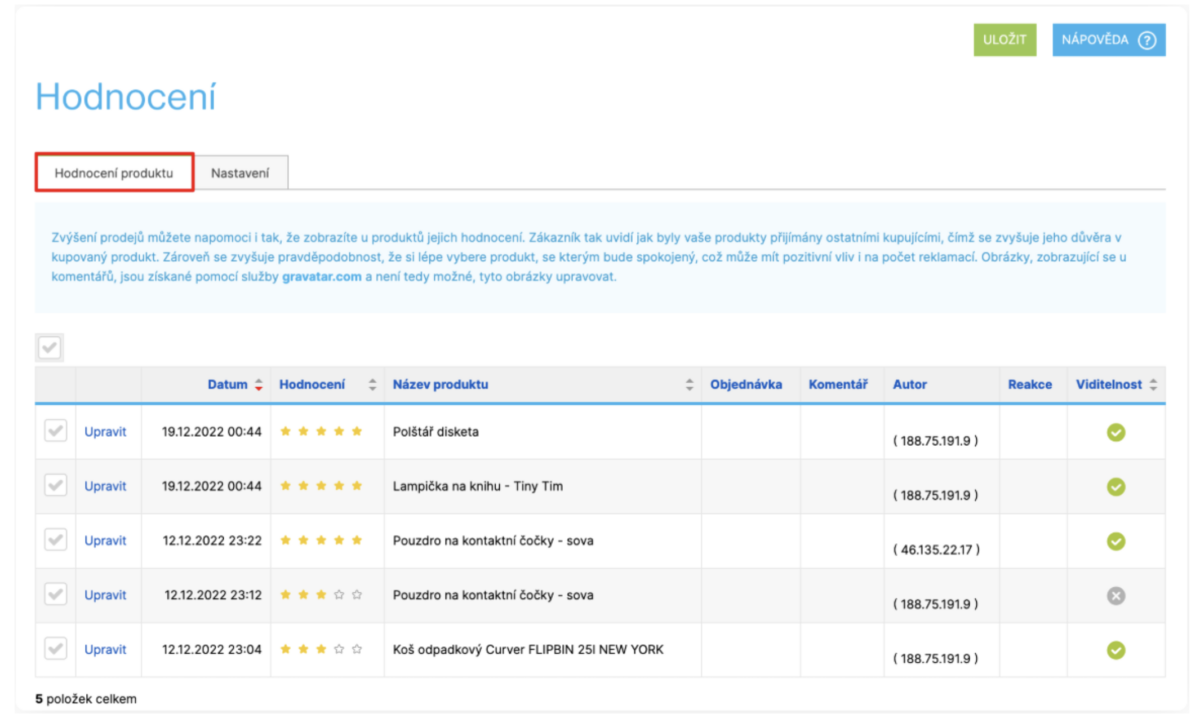 Hodnocení EEAT e-shop