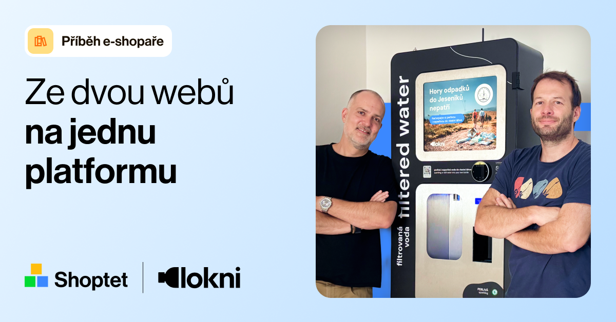 Lokni přechod ze dvou webů na jeden, Shoptet
